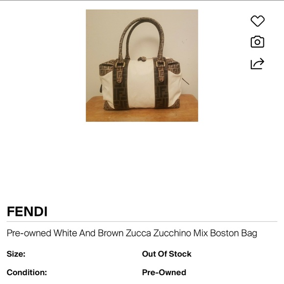 Fendi White and Brown Satchel - Picture 3 of 16